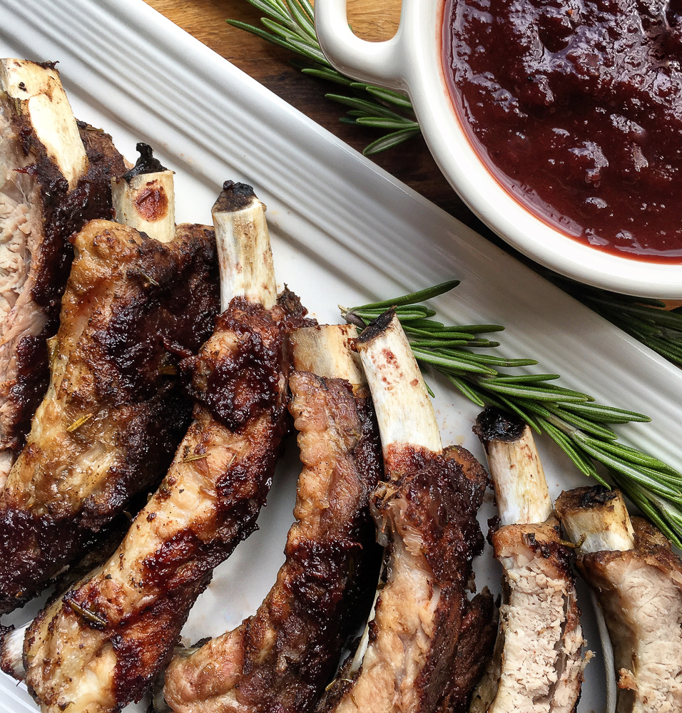 Instant Pot Baby Back Ribs with Dark Cherry BBQ Sauce
