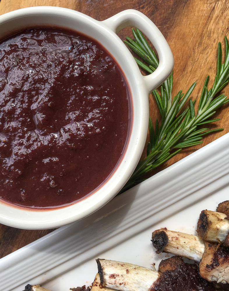 Homemade Dark Cherry BBQ Sauce